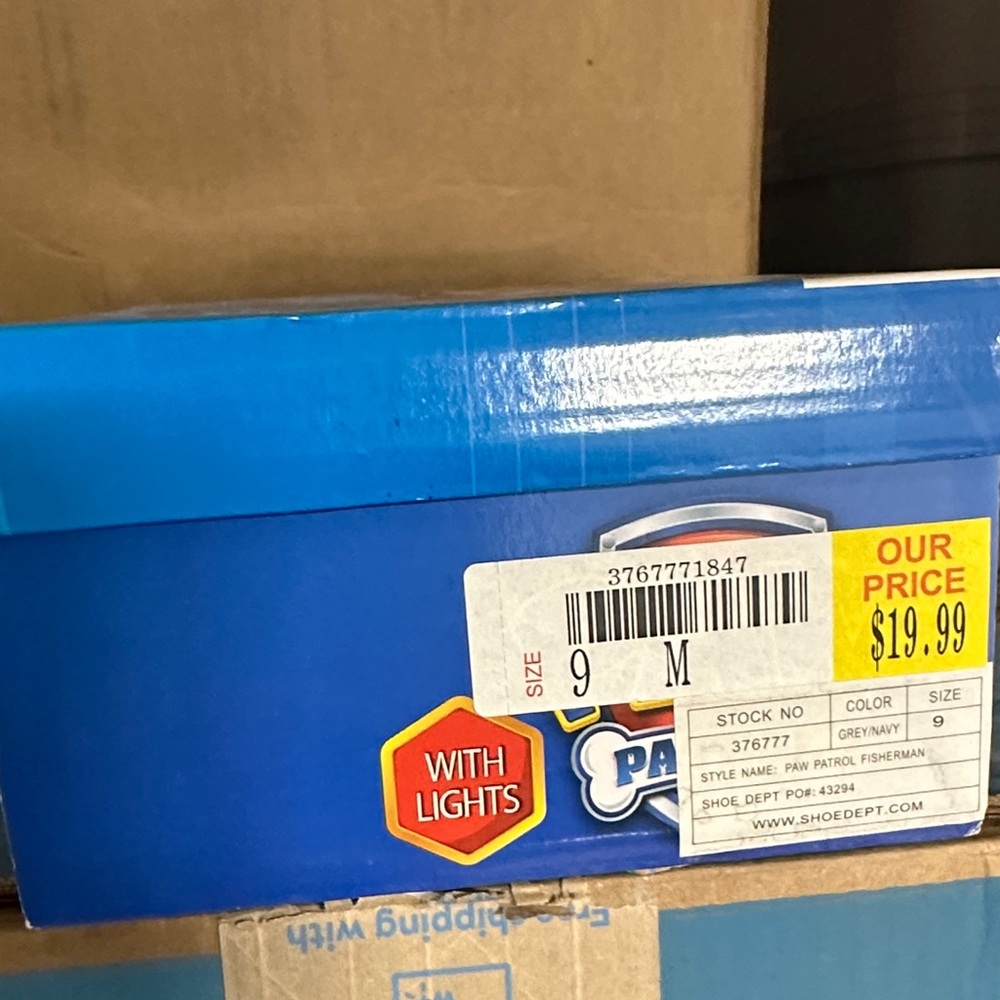 Nickelodeon Paw Patrol Navy and Gray Shoes